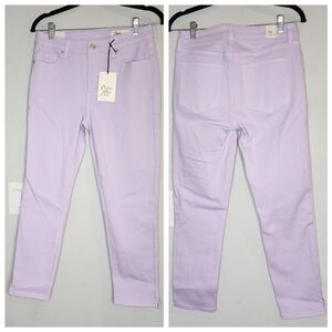NWT Cosmic Blue Love Purple Stretch Denim  Moriah High Rise Ankle Jeans Size 29